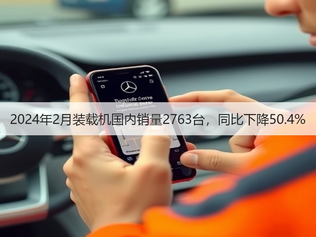 2024年2月装载机国内销量2763台，同比下降50.4%(图1)