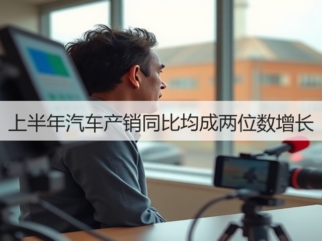 上半年汽车产销同比均成两位数增长(图2) 上半年汽车产销同比均成两位数增长(图2)