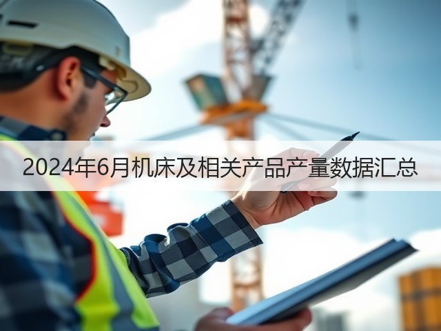 2024年6月机床及相关产品产量数据汇总(图3) 2024年6月机床及相关产品产量数据汇总(图3)