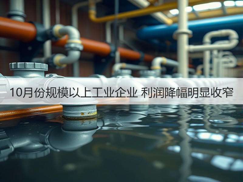 10月份规模以上工业企业 利润降幅明显收窄
