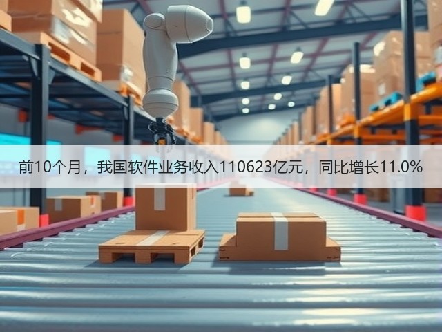 前10个月,我国软件业务收入110623亿元,同比增长11.0%(图3) 前10个月,我国软件业务收入110623亿元,同比增长11.0%(图3)