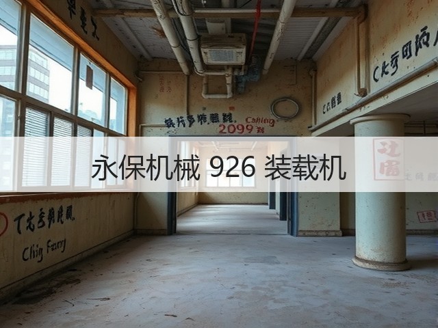 永保机械 926 装载机(图1) 永保机械 926 装载机(图1)