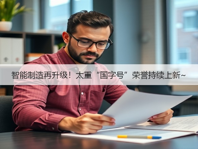 智能制造再升级！太重“国字号”荣誉持续上新~(图2)