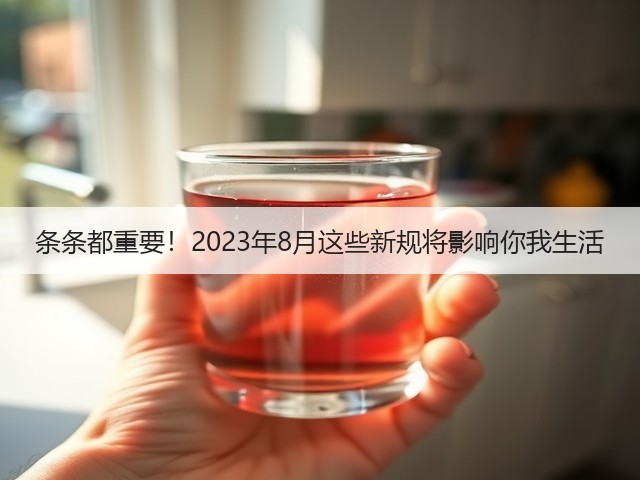 条条都重要!2023年8月这些新规将影响你我生活(图3) 条条都重要!2023年8月这些新规将影响你我生活(图3)