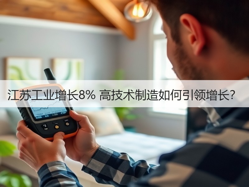 江苏工业增长8% 高技术制造如何引领增长？