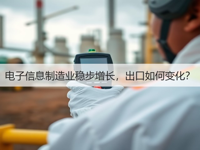 电子信息制造业稳步增长，出口如何变化？(图1)