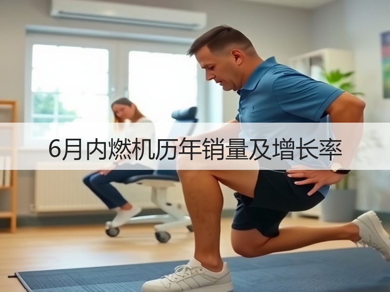 6月内燃机历年销量及增长率