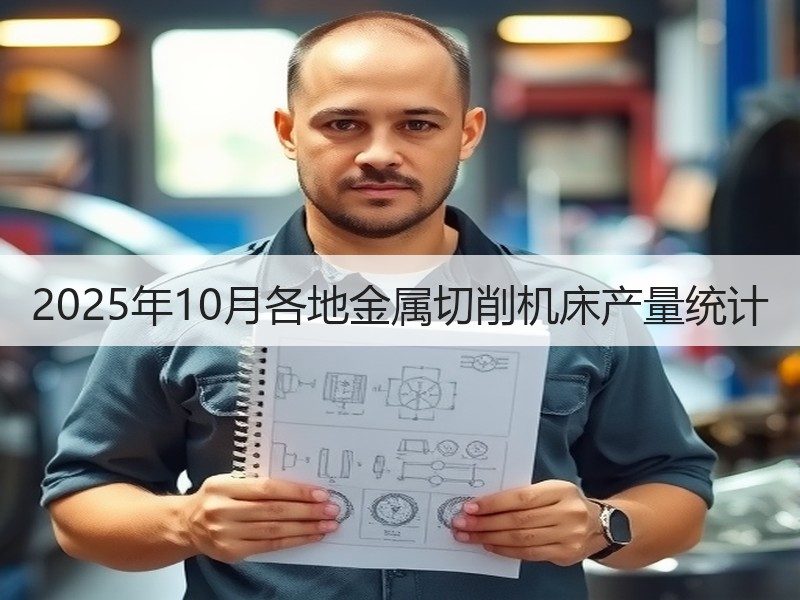 2025年10月各地金属切削机床产量统计 2025年10月各地金属切削机床产量统计