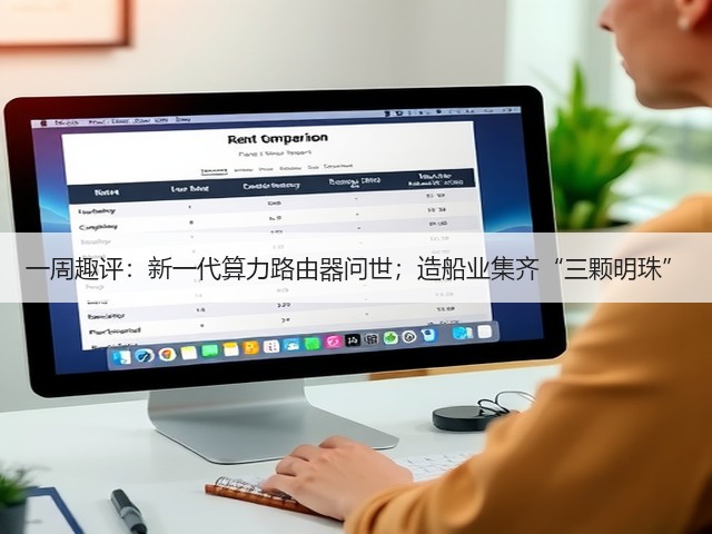 一周趣评:新一代算力路由器问世;造船业集齐“三颗明珠”(图1) 一周趣评:新一代算力路由器问世;造船业集齐“三颗明珠”(图1)