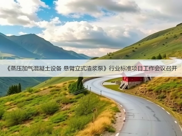 《蒸压加气混凝土设备 悬臂立式渣浆泵》行业标准项目工作会议召开(图3)