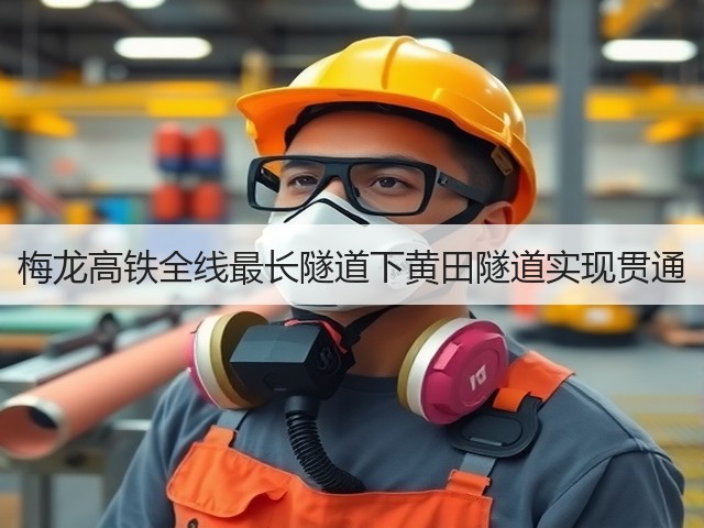 梅龙高铁全线最长隧道下黄田隧道实现贯通(图3) 梅龙高铁全线最长隧道下黄田隧道实现贯通(图3)