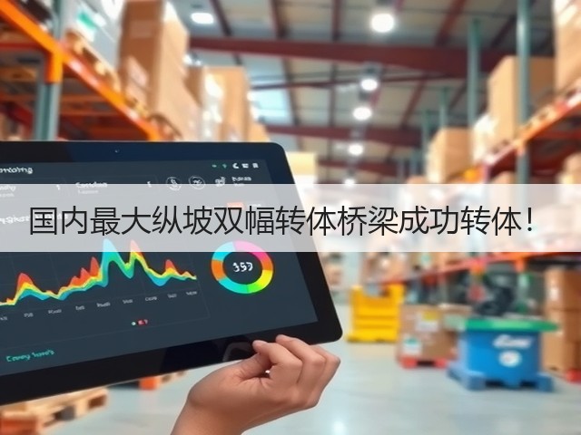 国内最大纵坡双幅转体桥梁成功转体！(图1)