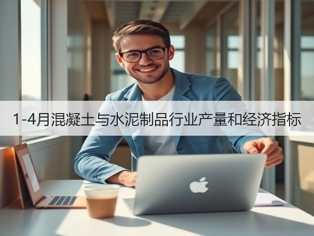 1-4月混凝土与水泥制品行业产量和经济指标(图1) 1-4月混凝土与水泥制品行业产量和经济指标(图1)