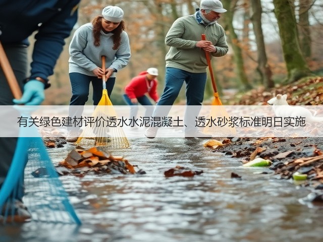 有关绿色建材评价透水水泥混凝土、透水砂浆标准明日实施(图2) 有关绿色建材评价透水水泥混凝土、透水砂浆标准明日实施(图2)
