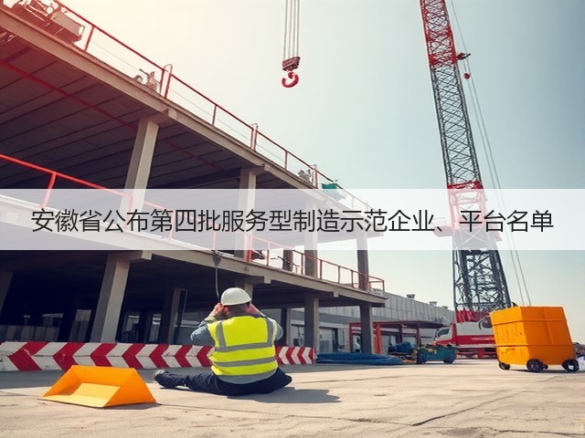 安徽省公布第四批服务型制造示范企业、平台名单(图2) 安徽省公布第四批服务型制造示范企业、平台名单(图2)