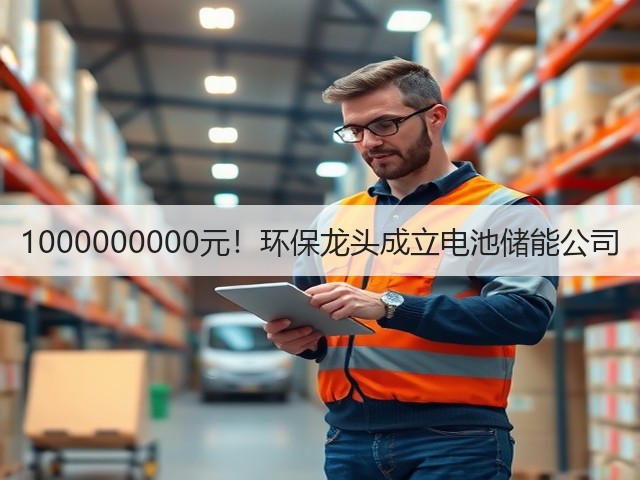 1000000000元!环保龙头成立电池储能公司(图3) 1000000000元!环保龙头成立电池储能公司(图3)