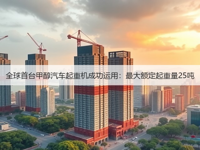 全球首台甲醇汽车起重机成功运用:最大额定起重量25吨(图2) 全球首台甲醇汽车起重机成功运用:最大额定起重量25吨(图2)
