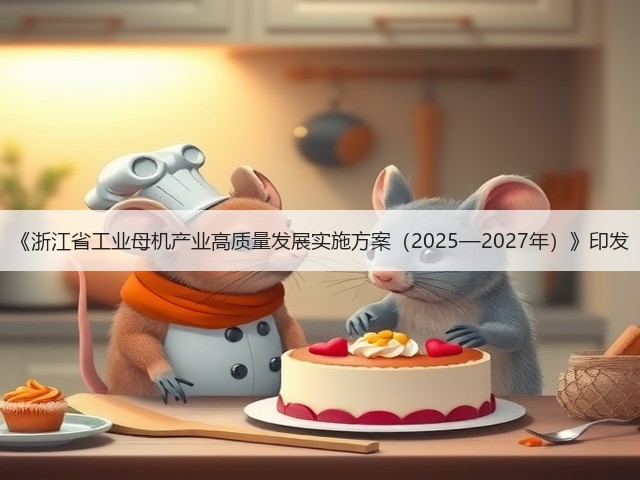 《浙江省工业母机产业高质量发展实施方案（2025—2027年）》印发(图3)