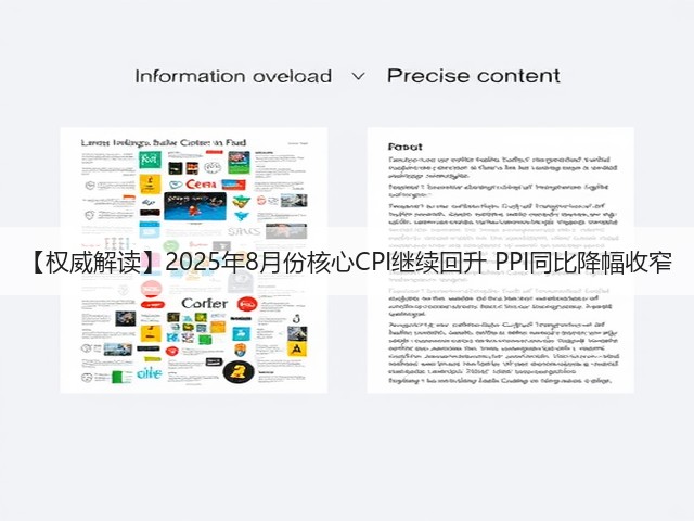 【权威解读】2025年8月份核心CPI继续回升 PPI同比降幅收窄(图3)