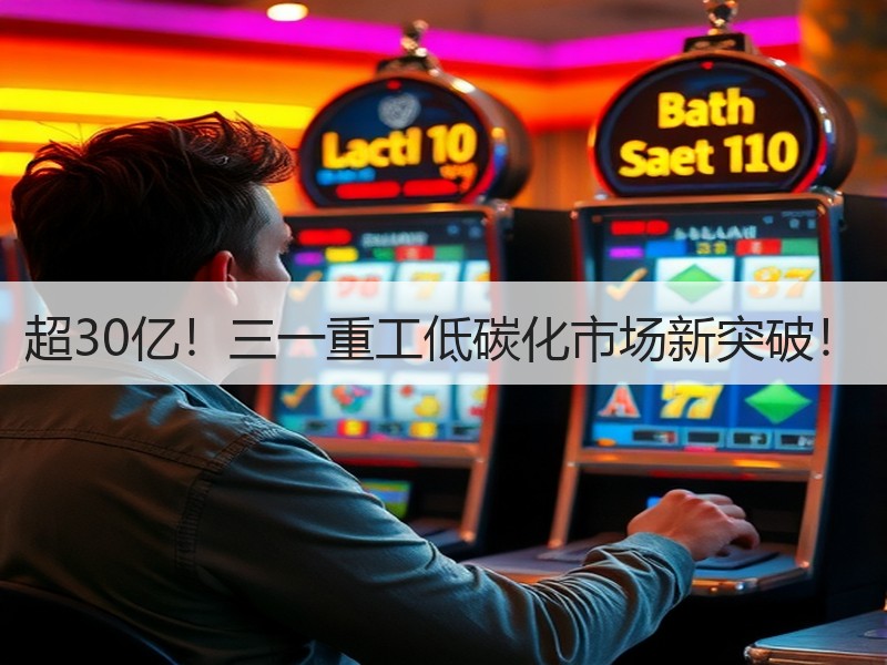 超30亿！三一重工低碳化市场新突破！