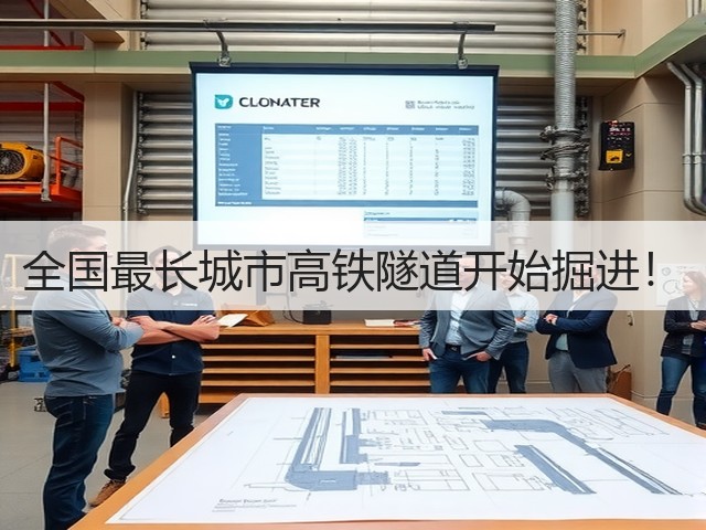全国最长城市高铁隧道开始掘进!(图3) 全国最长城市高铁隧道开始掘进!(图3)