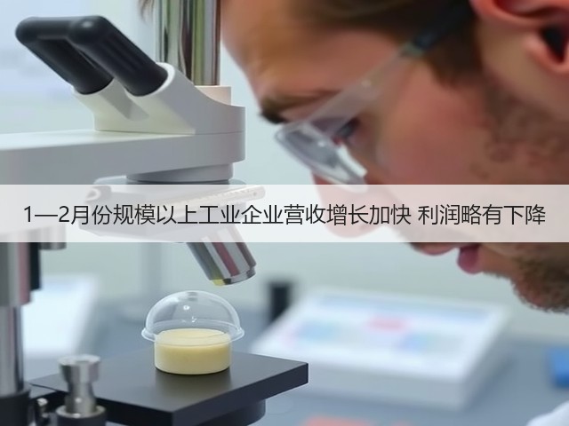 1—2月份规模以上工业企业营收增长加快 利润略有下降(图3) 1—2月份规模以上工业企业营收增长加快 利润略有下降(图3)