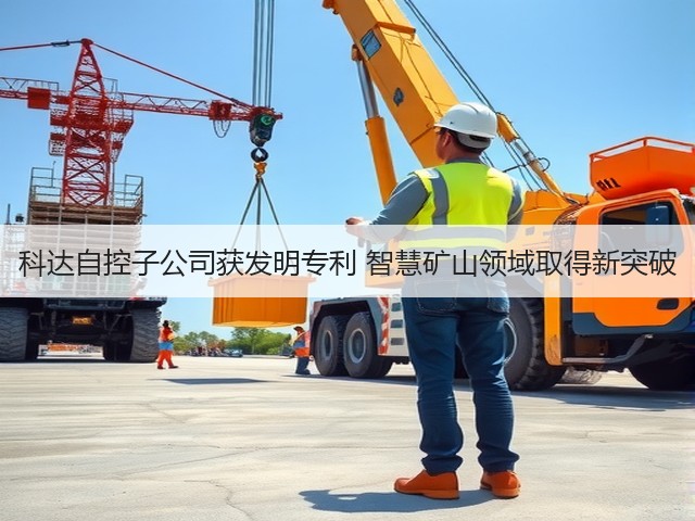 科达自控子公司获发明专利 智慧矿山领域取得新突破(图1)