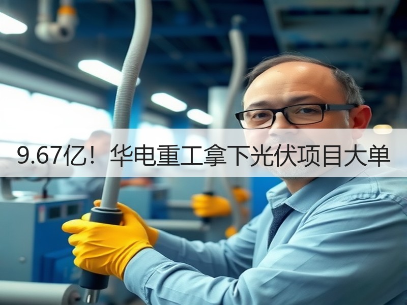 9.67亿！华电重工拿下光伏项目大单