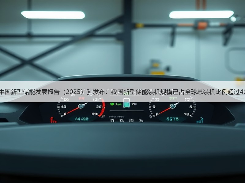 《中国新型储能发展报告(2025)》发布:我国新型储能装机规模已占全球总装机比例超过40% 《中国新型储能发展报告(2025)》发布:我国新型储能装机规模已占全球总装机比例超过40%