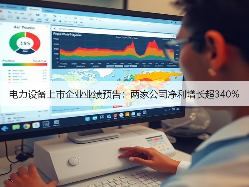 电力设备上市企业业绩预告：两家公司净利增长超340%