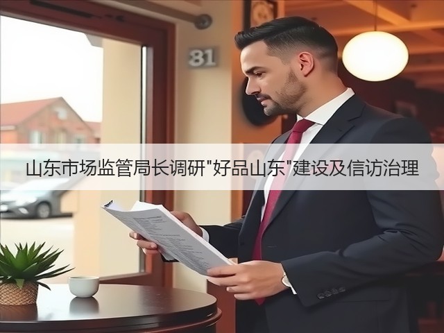 山东市场监管局长调研好品山东建设及信访治理(图2)