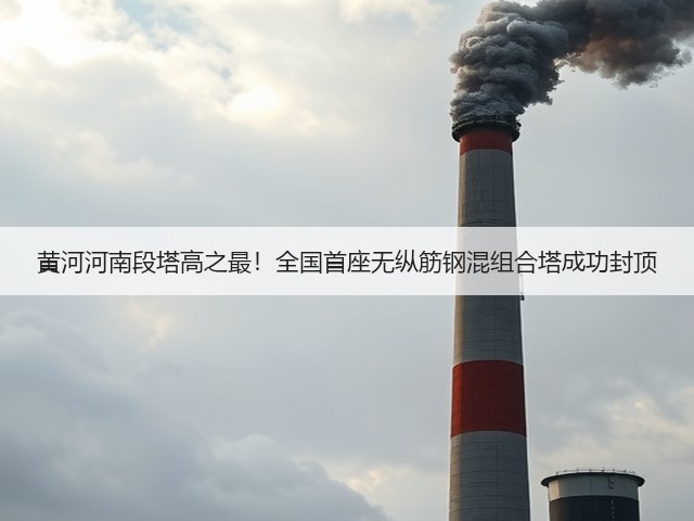 黄河河南段塔高之最!全国首座无纵筋钢混组合塔成功封顶(图2) 黄河河南段塔高之最!全国首座无纵筋钢混组合塔成功封顶(图2)