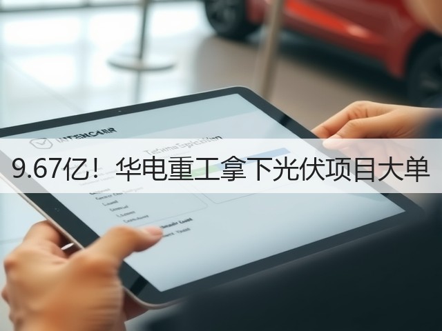 9.67亿！华电重工拿下光伏项目大单(图3)