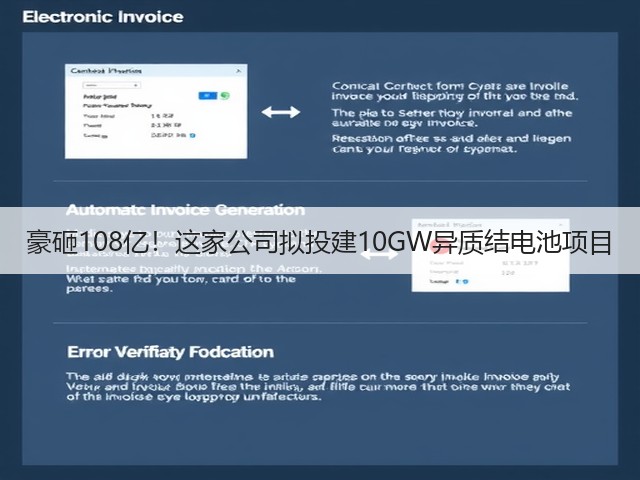 豪砸108亿!这家公司拟投建10GW异质结电池项目(图2) 豪砸108亿!这家公司拟投建10GW异质结电池项目(图2)