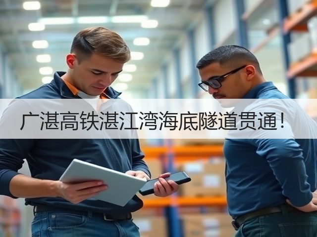 广湛高铁湛江湾海底隧道贯通！(图1)