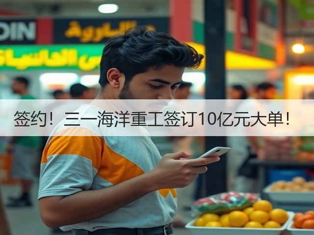 签约!三一海洋重工签订10亿元大单!(图1) 签约!三一海洋重工签订10亿元大单!(图1)