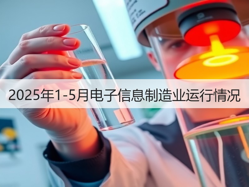 2025年1-5月电子信息制造业运行情况