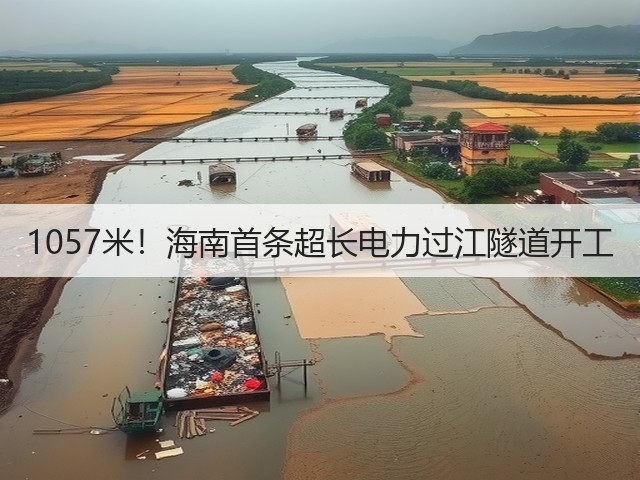 1057米!海南首条超长电力过江隧道开工(图3) 1057米!海南首条超长电力过江隧道开工(图3)