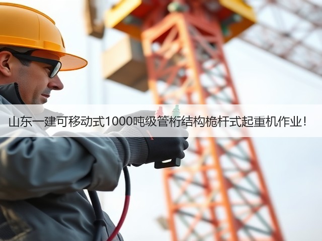 山东一建可移动式1000吨级管桁结构桅杆式起重机作业!(图3) 山东一建可移动式1000吨级管桁结构桅杆式起重机作业!(图3)