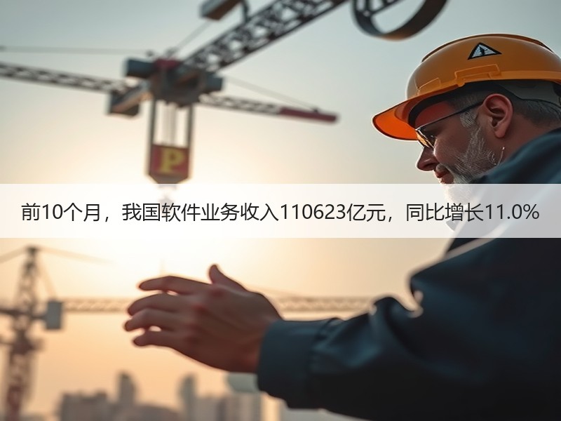 前10个月，我国软件业务收入110623亿元，同比增长11.0%