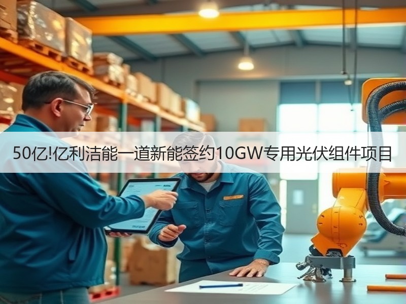 50亿!亿利洁能一道新能签约10GW专用光伏组件项目 50亿!亿利洁能一道新能签约10GW专用光伏组件项目