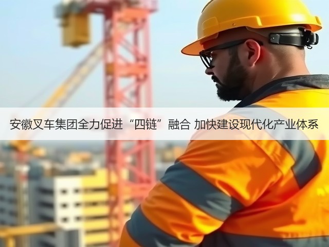 安徽叉车集团全力促进“四链”融合 加快建设现代化产业体系(图2) 安徽叉车集团全力促进“四链”融合 加快建设现代化产业体系(图2)