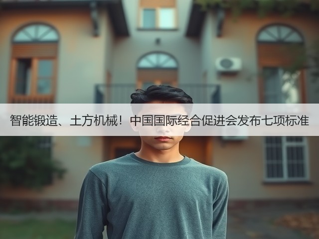 智能锻造、土方机械！中国国际经合促进会发布七项标准(图1)
