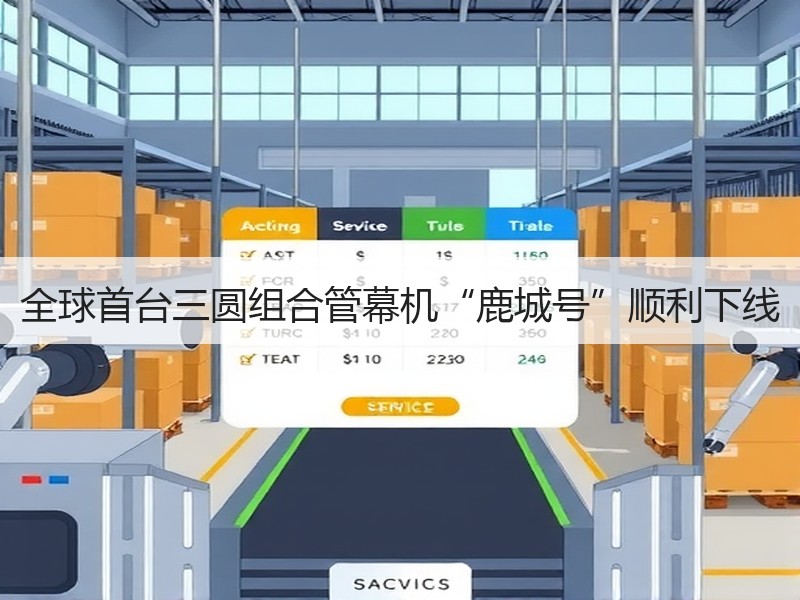 全球首台三圆组合管幕机“鹿城号”顺利下线