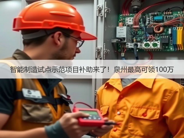 智能制造试点示范项目补助来了!泉州最高可领100万(图3) 智能制造试点示范项目补助来了!泉州最高可领100万(图3)