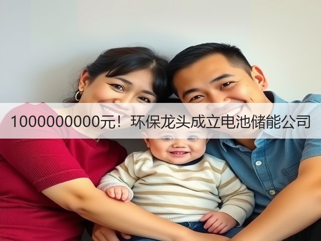 1000000000元!环保龙头成立电池储能公司(图2) 1000000000元!环保龙头成立电池储能公司(图2)