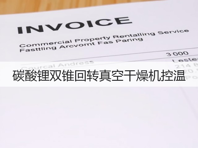 碳酸锂双锥回转真空干燥机控温(图2)