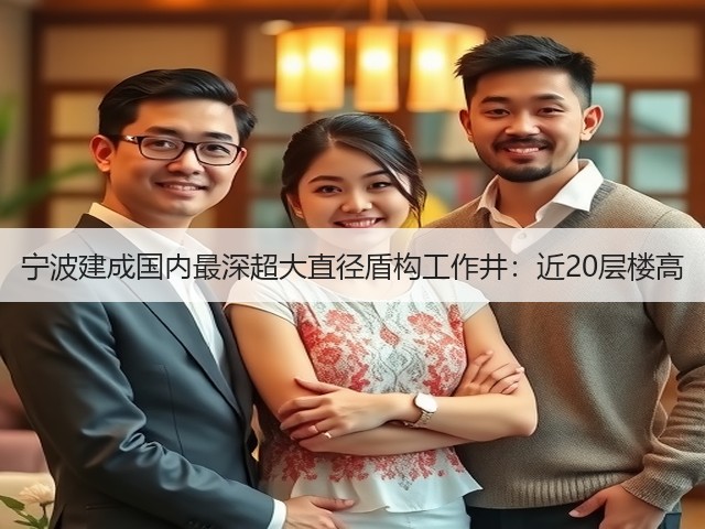 宁波建成国内最深超大直径盾构工作井:近20层楼高(图1) 宁波建成国内最深超大直径盾构工作井:近20层楼高(图1)