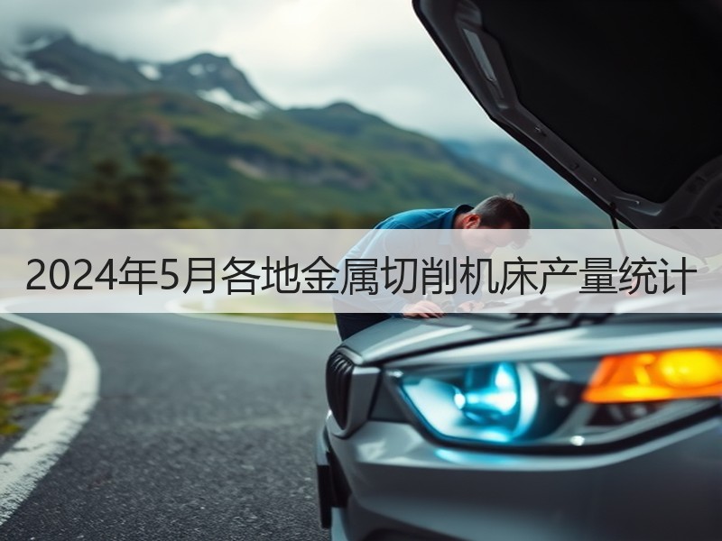 2024年5月各地金属切削机床产量统计