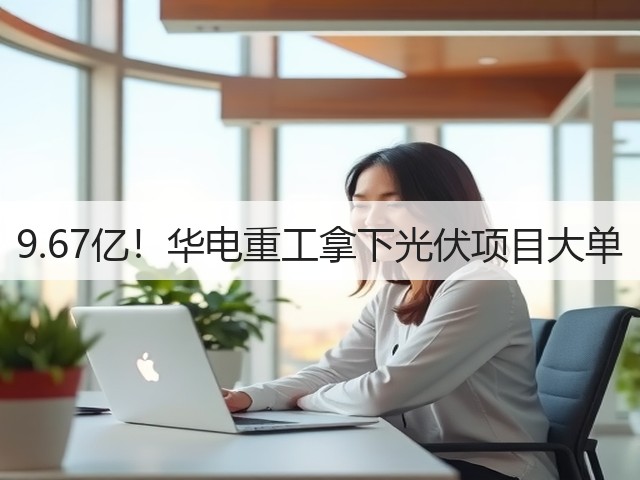 9.67亿！华电重工拿下光伏项目大单(图1)